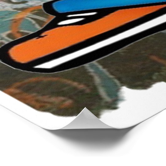 Hip Hop Graffiti Poster (Ecke)