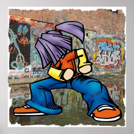 Hip Hop Graffiti Poster (Vorne)