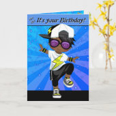 Hip Hop Happy Birthday Karte (Gelbe Blume)