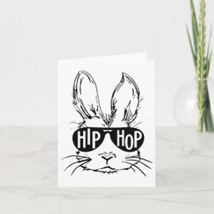 Hip Hop Happy Ostersonne Gesicht mit Sungles Men B Karte