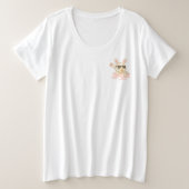 Hip Hop Hare Große Größe T-Shirt (Design vorne)