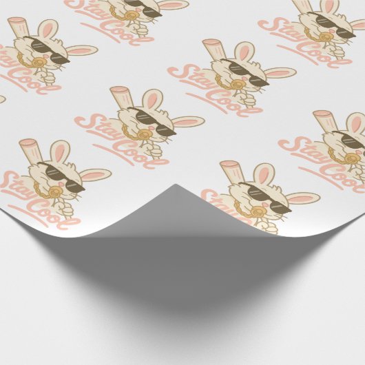  Hip Hop Hase Geschenkpapier (Ecke)