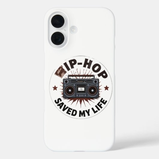 Hip-Hop hat mein Leben gerettet Case-Mate iPhone Hülle (Rückseite)