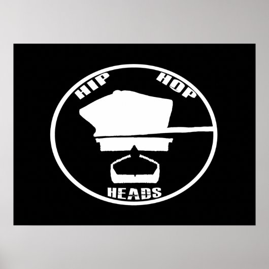 HIP HOP HEADS POSTER (Vorne)