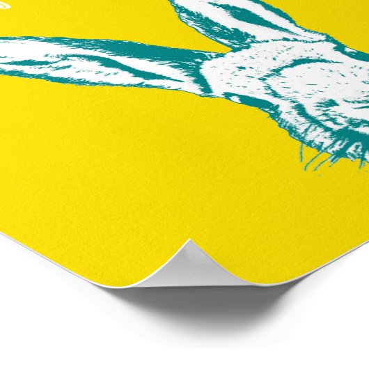 Hip Hop Hippity Hop Rabbit | Poster Art Print 8x10 (Ecke)