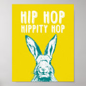 Hip Hop Hippity Hop Rabbit | Poster Art Print 8x10 (Vorne)