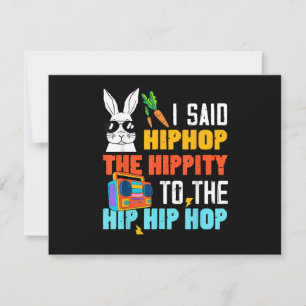Hip Hop Hippity Lustiger Osterhase Jungen Mädchen 