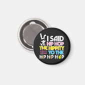 Hip Hop Hippity Osterhase  Magnet (Vorderseite/Rückseite)
