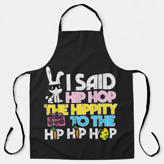Hip Hop Hippity Osterhase Schürze (Vorderseite)