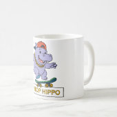 Hip Hop Hippo Kaffeetasse (VorderseiteRechts)