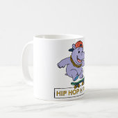 Hip Hop Hippo Kaffeetasse (Vorderseite Links)