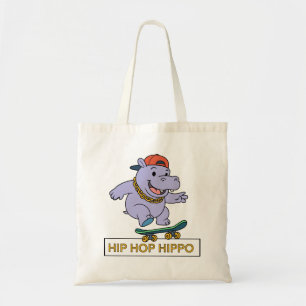 Hip Hop Hippo Tragetasche