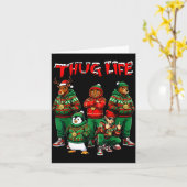 Hip Hop Holiday Crew - Ugly Christmas Sweater Rap Karte (Gelbe Blume)