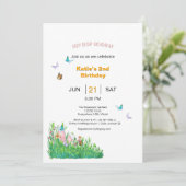 Hip Hop Hooray Geburtstag Einladung (Stehend Vorderseite)