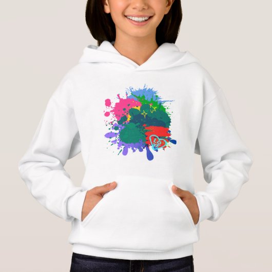 Hip Hop Inspiriert gesegnet Christliche Kunst Hoodie (Vorderseite)