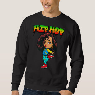 Hip Hop ist mein Jam Rap Musik tanzen Melanin Brow Sweatshirt