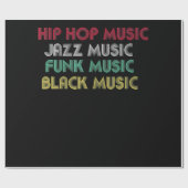 Hip Hop Jazz Funk Black Music - Musikalisch kreati Geschenkpapier (Flach)