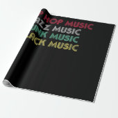 Hip Hop Jazz Funk Black Music - Musikalisch kreati Geschenkpapier (Ungerollt)