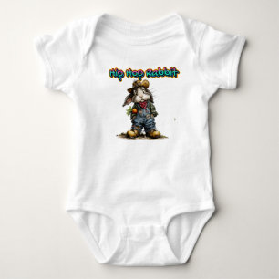 Hip Hop Kaninchen Baby Strampler