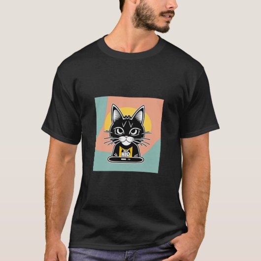 Hip Hop Katze T-Shirt (Vorderseite)