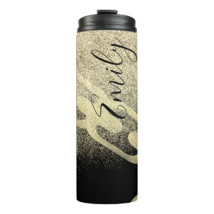 Hip Hop Kette falsche Glitzer Monogramm Name    Thermosbecher