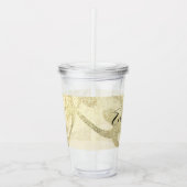 Hip Hop Kette Imitate Glitzern Mit Monogramm Name Acryltrinkbecher (Vorderseite)