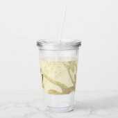 Hip Hop Kette Imitate Glitzern Mit Monogramm Name Acryltrinkbecher (Rückseite)