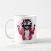Hip Hop Kitty Kaffeetasse (Links)