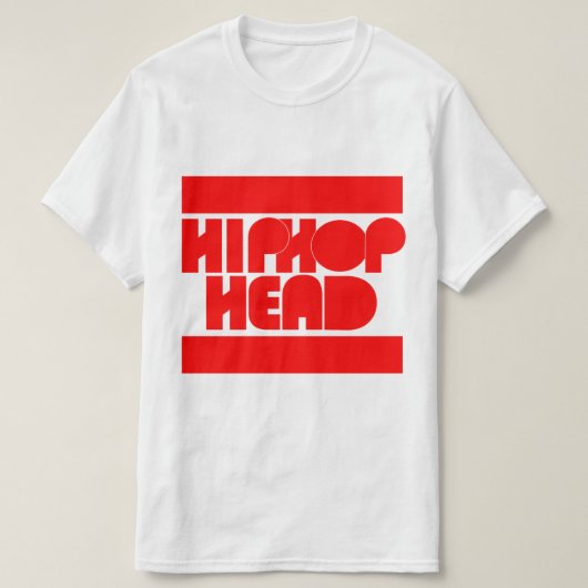 Hip-Hop-Kopf T-Shirt (Design vorne)