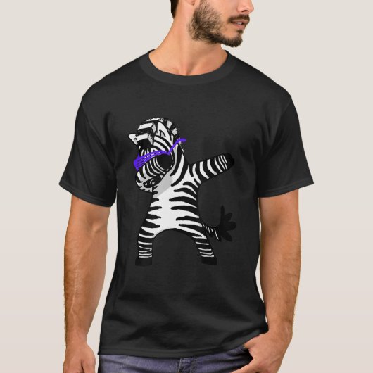 Hip Hop Lover | Dabbing zebra dab hip hop lustig T-Shirt (Vorderseite)