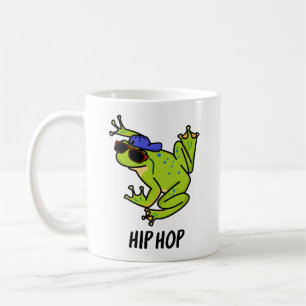 Hip Hop Lustiger Hüpfender Frosch Wortspiel Kaffeetasse