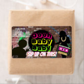 Hip Hop Mini Champagner Flaschenetiketten {Neon Co (Insitu)