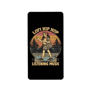 Hip Hop Musik Adressaufkleber