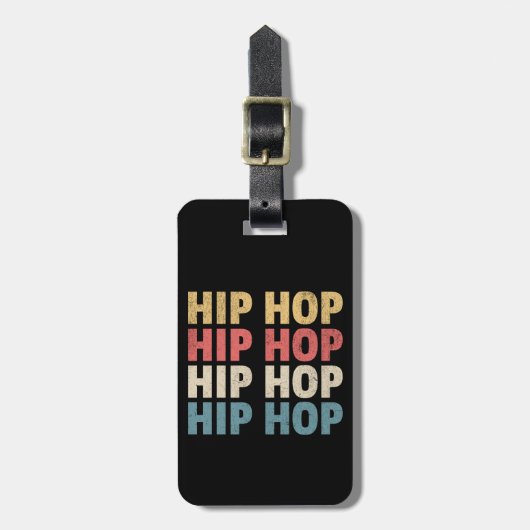 Hip Hop Musik Gepäckanhänger (Vorderseite vertikal)