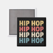 Hip Hop Musik Magnet (Vorderseite/Rückseite)