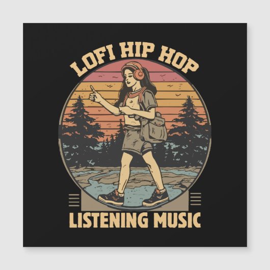 Hip Hop Musik Magnetkarte (Vorderseite)