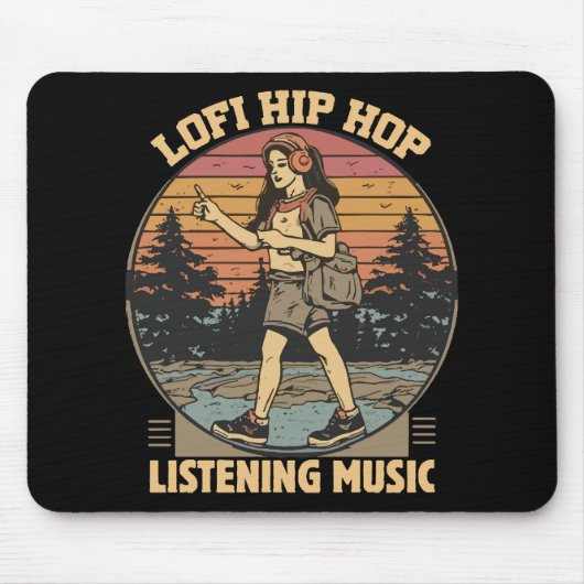 Hip Hop Musik Mousepad (Vorne)