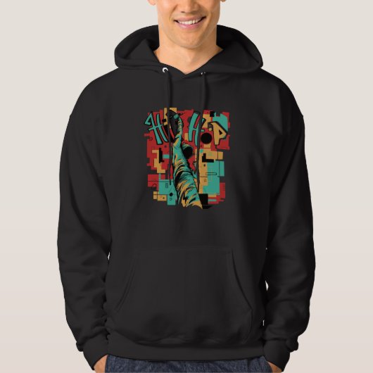 Hip Hop Old School Rapper Hoodie (Vorderseite)