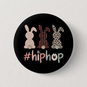 Hip Hop Osterhase Frühling Süß Button