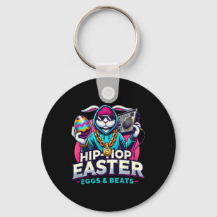 Hip-Hop Ostern – Lustiges Rap-Musik-Streetwear-T-S Schlüsselanhänger