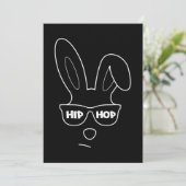 Hip Hop Ostersonne mit Sonnenbrille Ostern Einladung (Stehend Vorderseite)