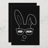 Hip Hop Ostersonne mit Sonnenbrille Ostern Einladung (Vorne/Hinten)