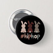 Hip Hop Ostersonniger Frühling Niedlich Button (Vorne & Hinten)