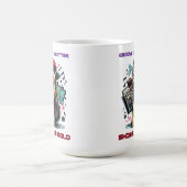 Hip Hop Otter mit Boombox und Goldkette Kaffeetasse (Mittel)