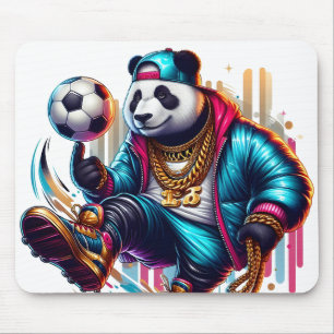 Hip Hop Panda Fußball Sommer Sportarten Mousepad