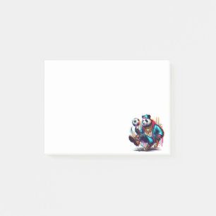 Hip Hop Panda Fußball Sommer Sportarten Post-it Klebezettel
