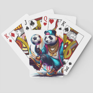 Hip Hop Panda Fußball Sommer Sportarten Spielkarten