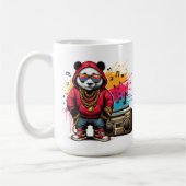Hip Hop Panda Groove: Hip Hop Kaffeetasse (Links)