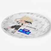 Hip Hop Pappteller (Schrägansicht)