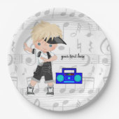 Hip Hop Pappteller (Vorderseite)